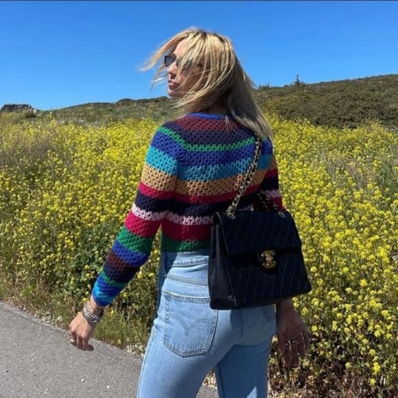 ZARA STRIPED KNIT SWEATER - Picture 3 of 14